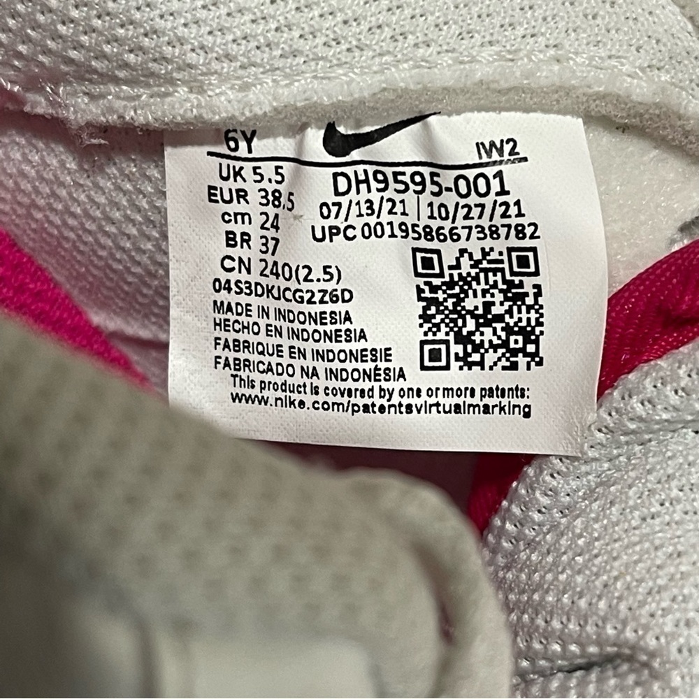 Nike Girls Air Force 1 LV8 Casual Shoes (DH9595-001) Youth - White Sz 6 - Picture 9 of 12